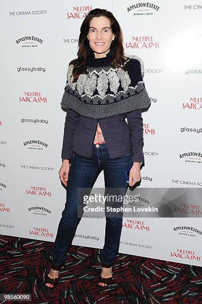 Jennifer Creel attends The Cinema Society screening of "Multiple Sarcasms" at AMC Loews 19th Street on April 19, 2010 in New York City.