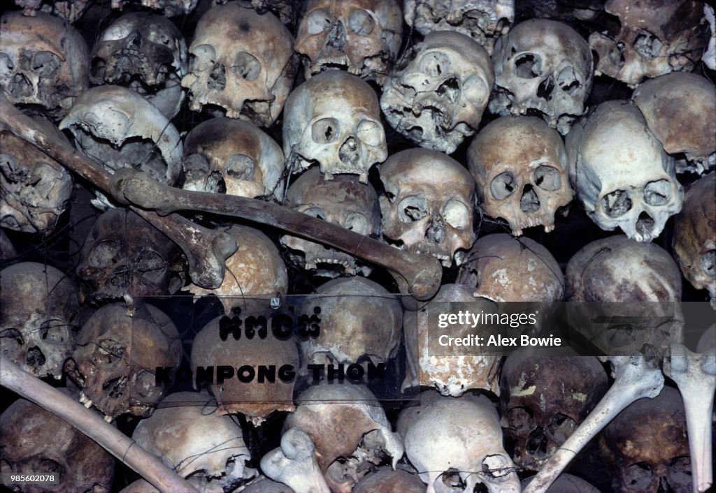 Skull Map at Tuol Sleng Museum