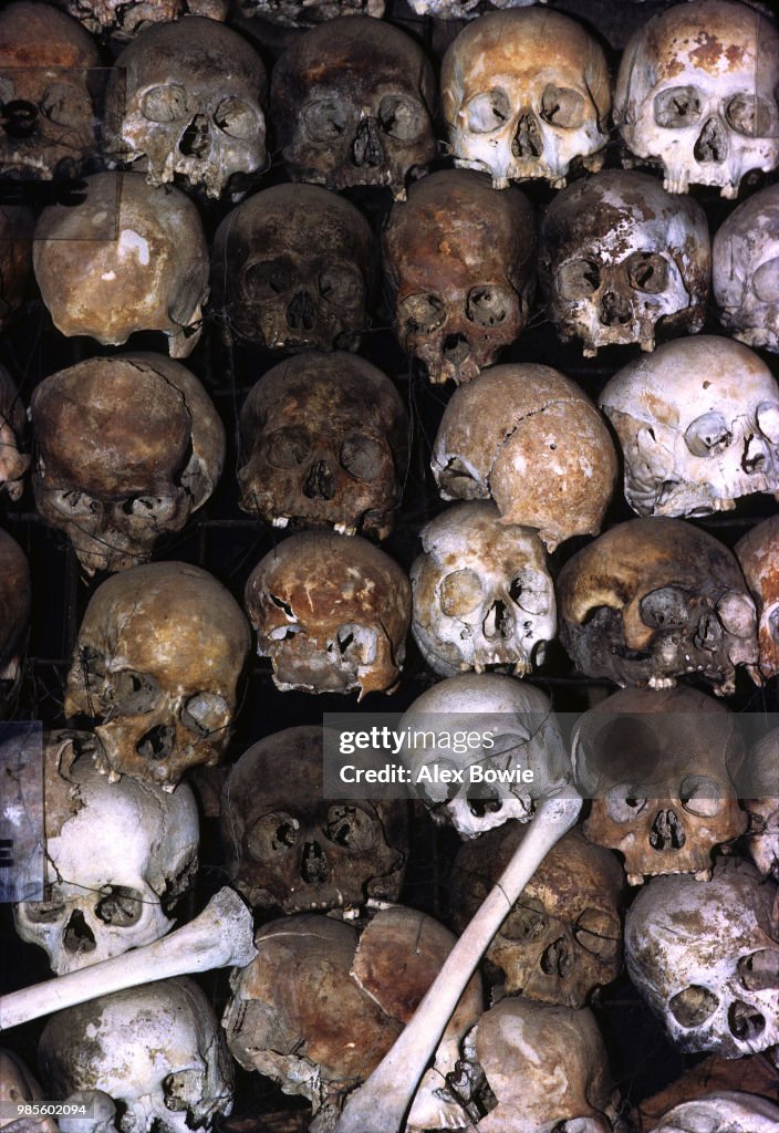 Skull Map at Tuol Sleng Museum