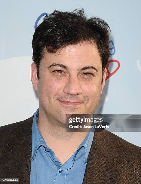 Host Jimmy Kimmel attends the Children Mending Hearts 3rd annual "Peace Please" gala at The Music Box at the Fonda Hollywood on April 16, 2010 in Los...