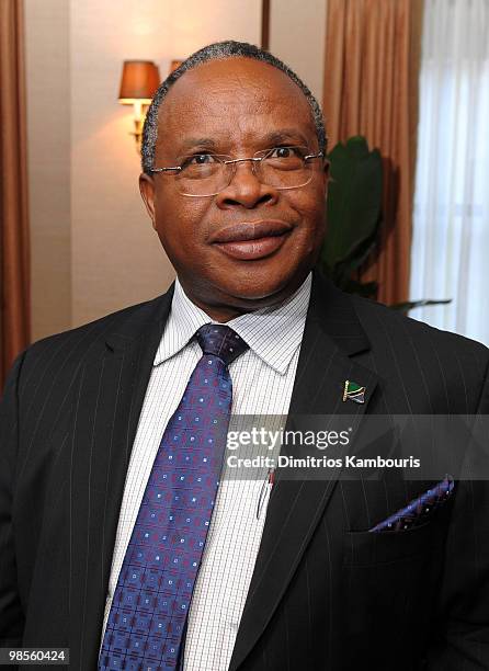 Professor Jumanne Maghembe attends the Tanzania Education Trust New York Gala hosted by President Jakaya Kikwete of the United Republic of Tanzania...