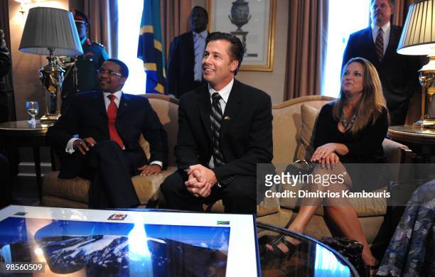 President Jakaya Kikwete, Goodwill Ambassador Doug Pitt and Lisa Pitt attend the Tanzania Education Trust New York Gala hosted by President Jakaya...