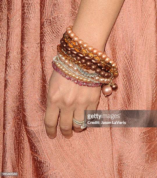 Actress Alyssa Milano attends the Children Mending Hearts 3rd annual "Peace Please" gala at The Music Box at the Fonda Hollywood on April 16, 2010 in...