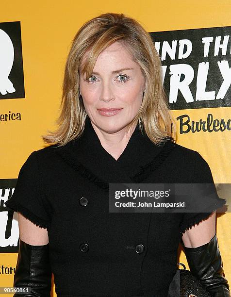 Sharon Stone attends the special screening of "Behind the Burly Q" at MOMA on April 19, 2010 in New York City.