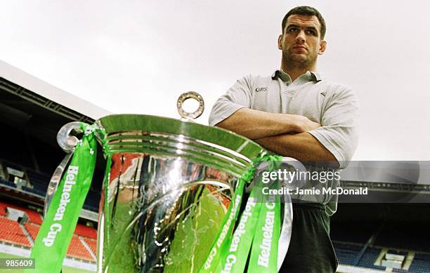 Captain Martin Johnson of Leicester Tigers before tommorows Heineken Cup Final between Leicester Tigers v Stade Francais at the Parc Des Princes,...