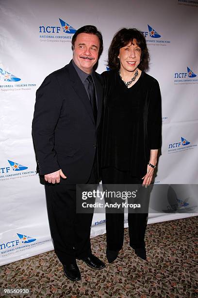 Nathan Lane and Lily Tomlin attends the 2010 National Corporate Theatre Fund's Chairman�s Awards Gala at the Saint Regis Hotel on April 19, 2010 in...