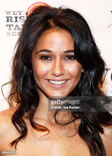 Actress Emmanuelle Chriqui attends Stars Give Love - A Very Special Benefit For WET's 11th Season at The Angel Orensanz Foundation on April 19, 2010...