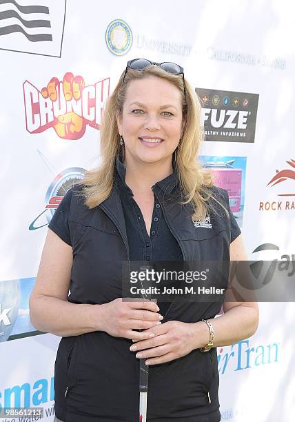 Actress Leann Hunley attends the 7th Annual Hack n' Smack Celebrity Golf Tournament benefiting the Melanoma Research Foundation at El Caballero...
