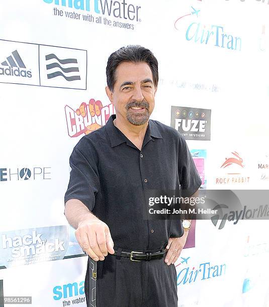 Actor Joe Mantegna attends the 7th Annual Hack n' Smack Celebrity Golf Tournament benefiting the Melanoma Research Foundation at El Caballero Country...