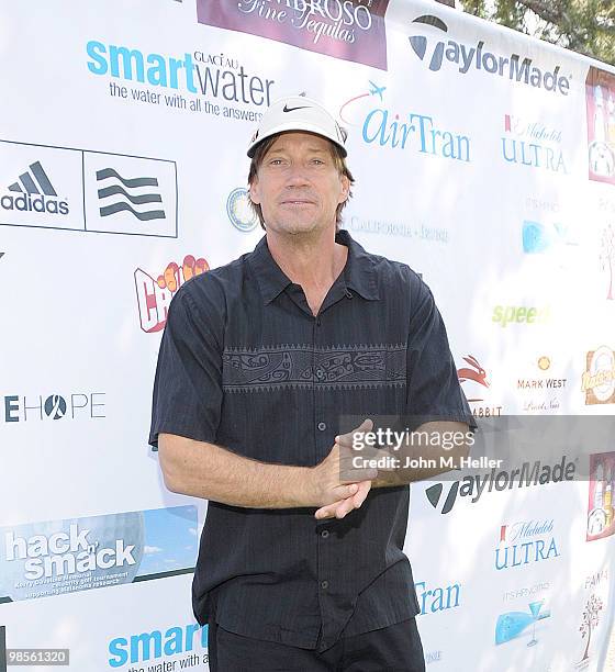 Actor Kevin Sorbo attends the 7th Annual Hack n' Smack Celebrity Golf Tournament benefiting the Melanoma Research Foundation at El Caballero Country...