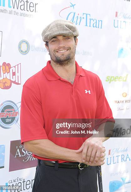 Actor Scott Elrod attends the 7th Annual Hack n' Smack Celebrity Golf Tournament benefiting the Melanoma Research Foundation at El Caballero Country...