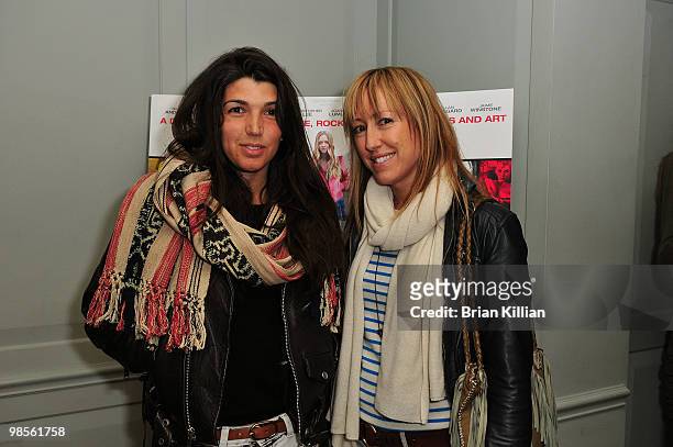 Filmmaker Zeina Durra and Blythe Barger attend a "Boogie Woogie" pre-screening cocktail party at Soho House on April 19, 2010 in New York City.