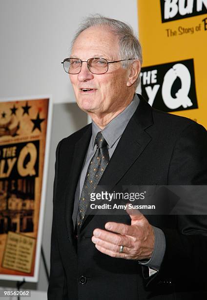 Actor Alan Alda attends the special screening of "Behind the Burly Q" at MOMA on April 19, 2010 in New York City.