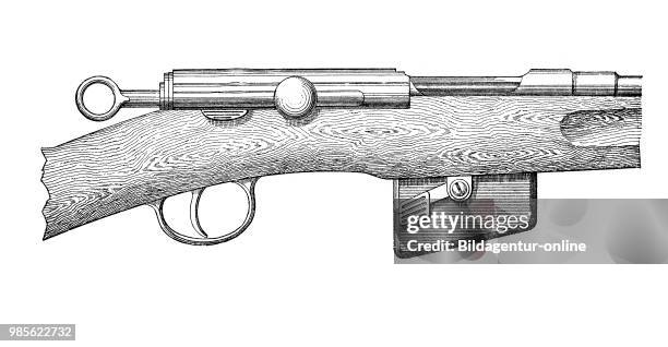 Swiss rifle m / 89, Handfeuerwaffen 1895: Schweizer Gewehr M/89.