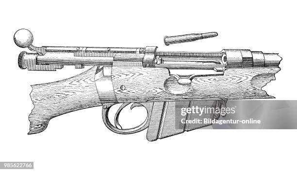 English rifle m / 89, Handfeuerwaffen 1895: englisches Gewehr M/89.