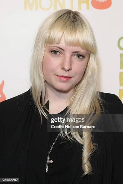 Court attends the Macy Gray concert benefiting Origins Global Earth Initiatives at Webster Hall on April 19, 2010 in New York City.