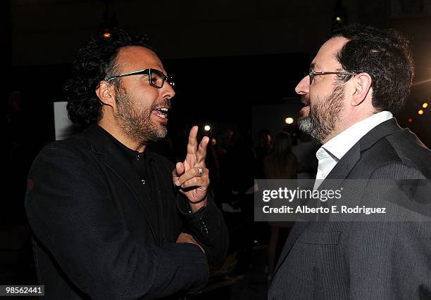 Directors Alejandro Gonzalez Inarritu and Rodrigo Garcia, arrive at the premiere of Sony Pictures Classics' "Mother And Child" held at the Egyptian...