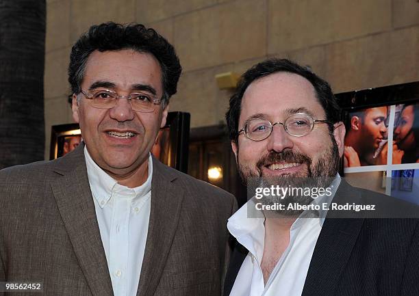 Director Rodrigo Garcia and Sony Pictures Classics Co-president Michael Barker arrive at the premiere of Sony Pictures Classics' "Mother And Child"...