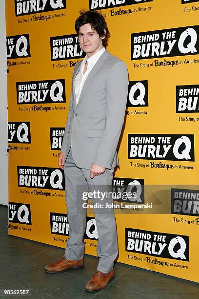 Benjamin Walker attends the special screening of "Behind the Burly Q" at MOMA on April 19, 2010 in New York City.