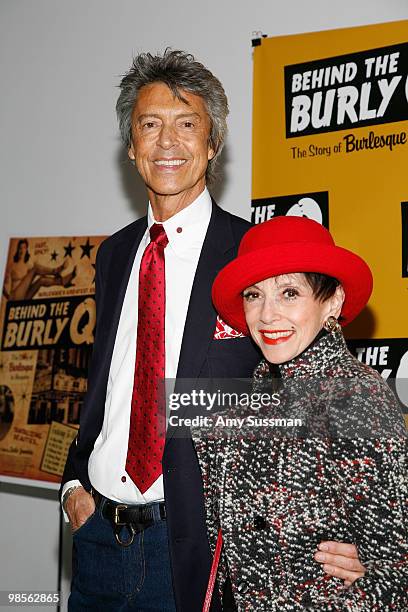 Choreographer Tommy Tune and guest attend the special screening of "Behind the Burly Q" at MOMA on April 19, 2010 in New York City.