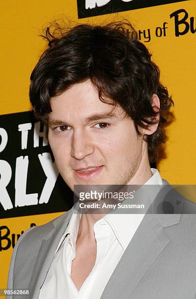 Actor Benjamin Walker attends the special screening of "Behind the Burly Q" at MOMA on April 19, 2010 in New York City.