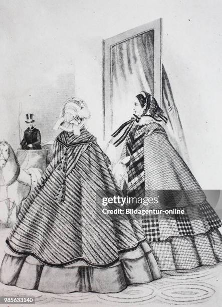 Fashion at Berlin, Germany, a Krinoline, a hoop skirt or hoopskirt is a women's undergarment worn in various periods to hold the skirt extended into...