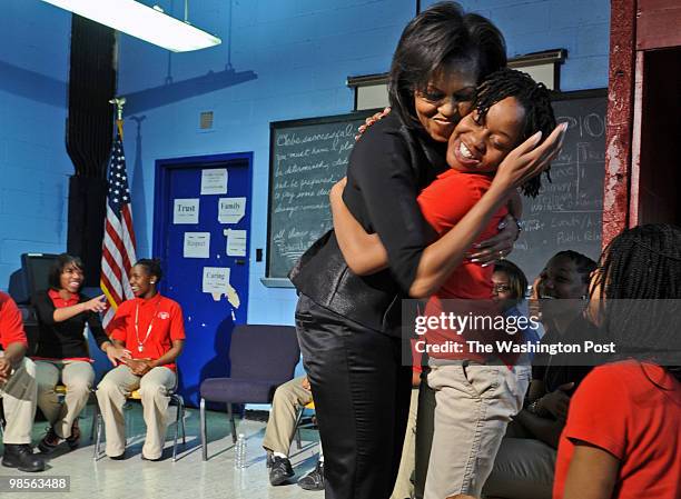 First Lady Michelle Obama, in celebration of WomenÕs History Month, invites twenty one successful women to join her in visiting local schools and...