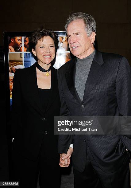 Annette Bening and Warren Beatty arrive to the Los Angeles premiere of "Mother & Child" held at the Egyptian Theatre on April 19, 2010 in Hollywood,...