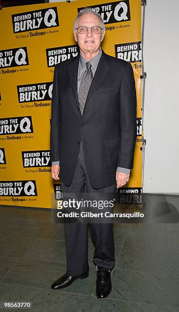 Actor Alan Alda attends the special screening of "Behind the Burly Q" at MOMA on April 19, 2010 in New York City.