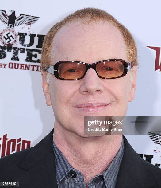 Musician Danny Elfman arrives at the Los Angeles Premiere "Inglourious Basterds" held at Grauman's Chinese Theatre on August 10, 2009 in Hollywood,...