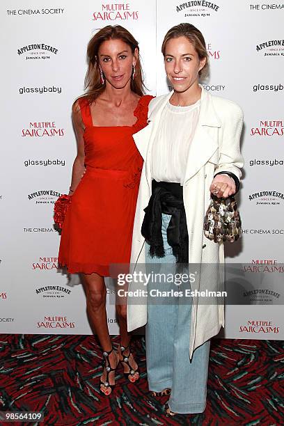 Dori Cooperman and Nicole Hanley attend The Cinema Society hosts a screening of "Multiple Sarcasms" at AMC Loews 19th Street theater on April 19,...