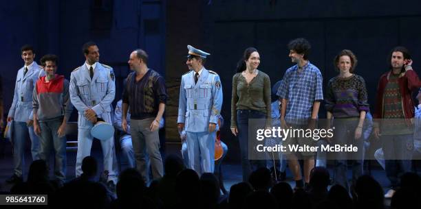 Etai Benson, AriÕel Stachel, Andrew Polk, Sasson Gabay, Katrina Lenk, John Cariani, Kristen Sieh, Adam Kantor and cast during Sasson GabayÕs first...