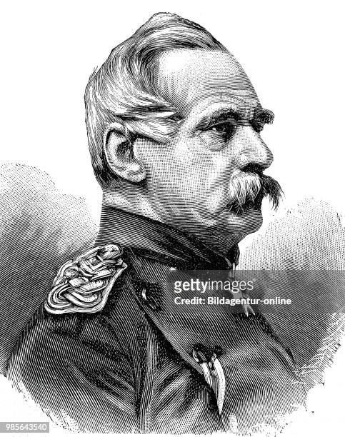 Albrecht Theodor Emil Graf von Roon, 30 April 1803 - 23 February 1879, was a Prussian soldier and statesman, Germany, digital improved reproduction...