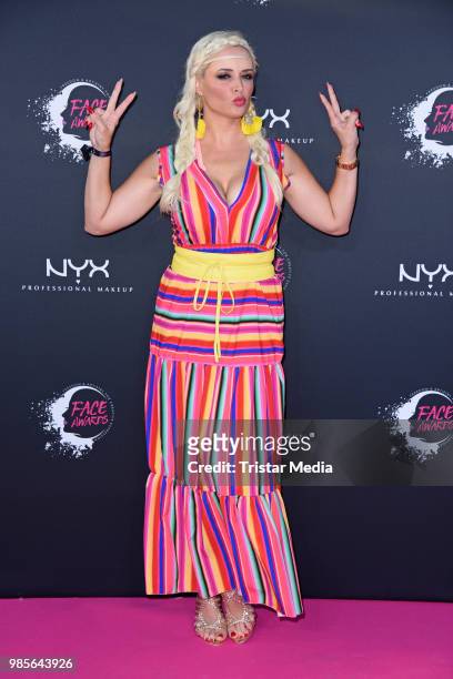 Daniela Katzenberger attends the NYX Face Awards 2018 on June 27, 2018 in Berlin, Germany.