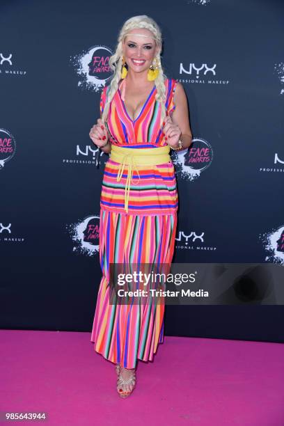 Daniela Katzenberger attends the NYX Face Awards 2018 on June 27, 2018 in Berlin, Germany.