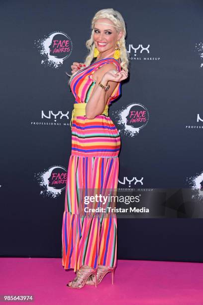 Daniela Katzenberger attends the NYX Face Awards 2018 on June 27, 2018 in Berlin, Germany.