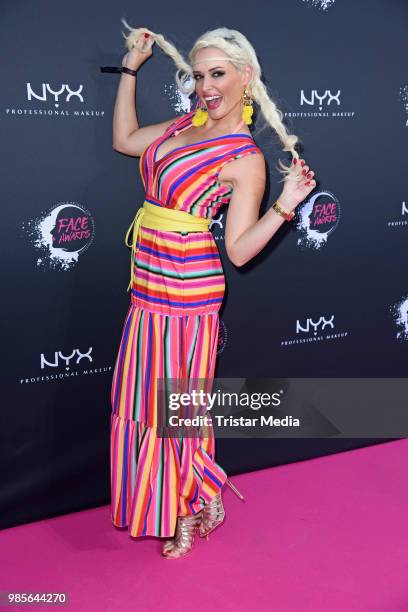 Daniela Katzenberger attends the NYX Face Awards 2018 on June 27, 2018 in Berlin, Germany.