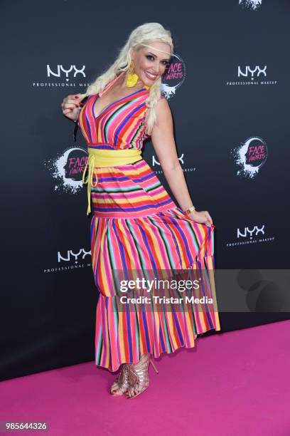 Daniela Katzenberger attends the NYX Face Awards 2018 on June 27, 2018 in Berlin, Germany.