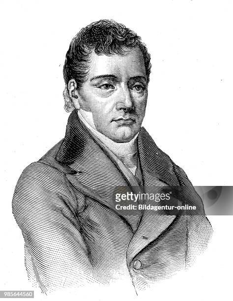 Pierre-Paul Royer-Collard, June 21, 1763 - September 2 was a French philosopher and politician, digital improved reproduction of an original print...