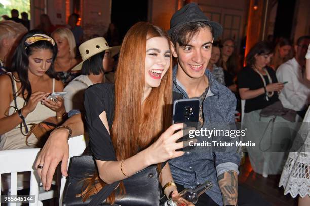 Klaudia Giez and her boyfriend Felipe Soares attend the NYX Face Awards 2018 on June 27, 2018 in Berlin, Germany.