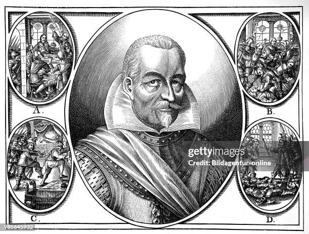 Portrait of Wallenstein, actually Albrecht Wenzel Eusebius von Waldstein, September 24, 1583 - February 25 was a Bohemian general and politician was...