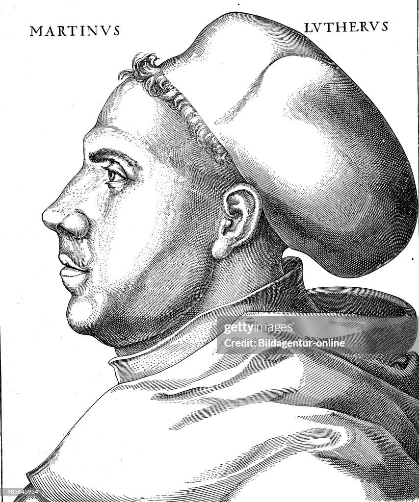 Portrait of Martin Luther at the age of 38 years in his habit