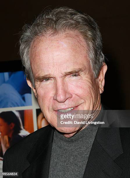 Actor Warren Beatty attends the premiere of Sony Pictures Classics' "Mother and Child" at the Egyptian Theater on April 19, 2010 in Los Angeles,...