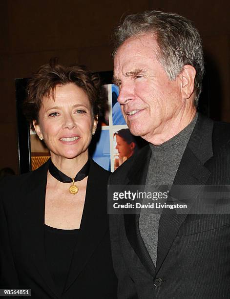 Actress Annette Bening and husband actor Warren Beatty attend the premiere of Sony Pictures Classics' "Mother and Child" at the Egyptian Theater on...
