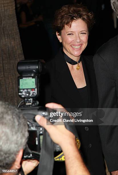 Actress Annette Bening attends the premiere of Sony Pictures Classics' "Mother and Child" at the Egyptian Theater on April 19, 2010 in Los Angeles,...