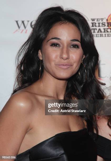 Actress Emmanuelle Chriqui attends Stars Give Love - A Very Special Benefit For WET's 11th Season at The Angel Orensanz Foundation on April 19, 2010...