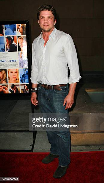 Actor Marc Blucas attends the premiere of Sony Pictures Classics' "Mother and Child" at the Egyptian Theater on April 19, 2010 in Los Angeles,...