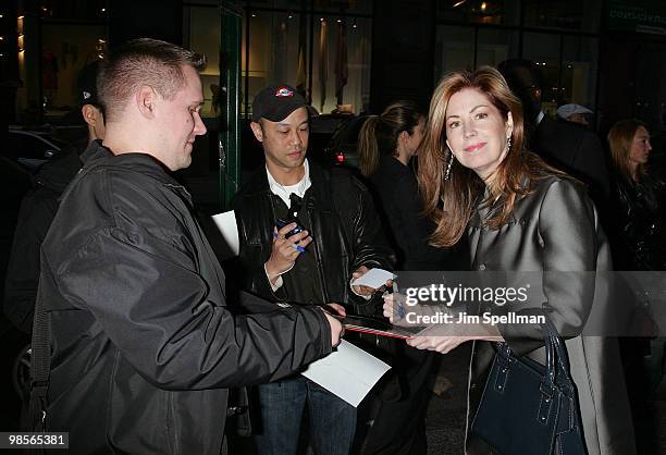 Actress Dana Delany attends the Cinema Society screening of "Multiple Sarcasms" at AMC Loews 19th Street East 6 theater on April 19, 2010 in New York...