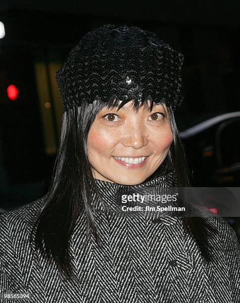 Actress Irina Pantaeva attends the Cinema Society screening of "Multiple Sarcasms" at AMC Loews 19th Street East 6 theater on April 19, 2010 in New...