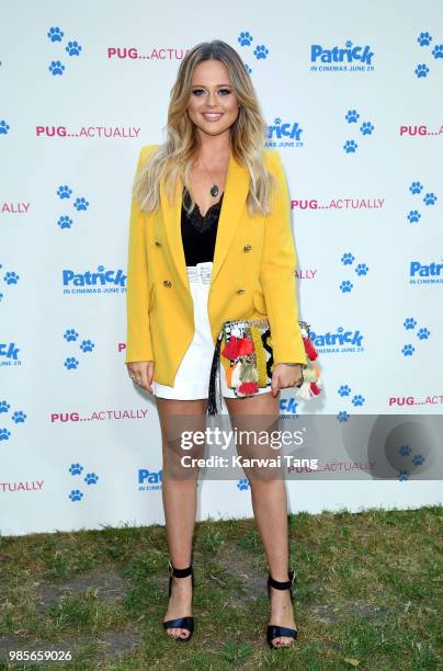 Emily Atack attends the UK premiere of 'Patrick' on June 27, 2018 in London, England.